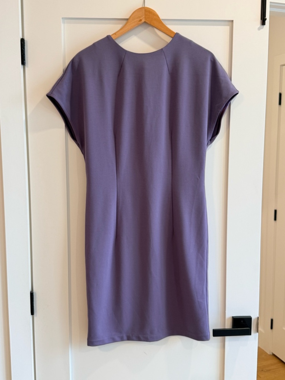 Kit and Ace Lilac Cap-Sleeve Shift Dress